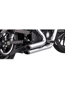 Pełny układ wydechowy Vance & Hines Shortshots Staggered do wybranych modeli Harleya Davidsona Chromowany