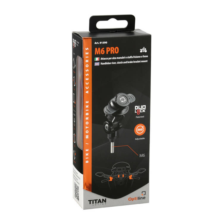 Mocowanie na wsporniku kierownicy, wsporniku sprzęgła i hamulca Titan Opti M6 Pro marki Lampa