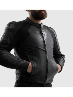Kurtka motocyklowa skórzana Rebelhorn Vandal 2 czarna
