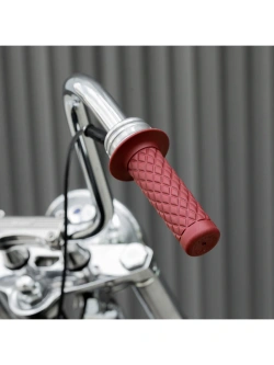 Manetki motocyklowe Biltwell Thruster TPV do kierownic o średnicy 25.4 [mm] czerwone