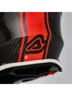 Kask enduro Acerbis Airstrike-C biało-czerwony