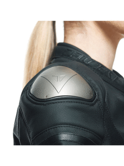 Kurtka motocyklowa damska skórzana Dainese Rapida czarno-biała