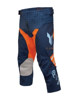 Spodnie cross dziecięce Thor Launchmode Futura niebiesko-pomarańczowe