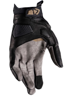 Rękawice motocyklowe Leatt X-Flow 8.5 Stealth Short czarno-szare