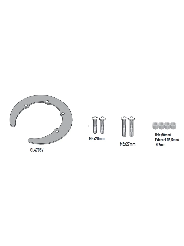 Mocowanie Givi do tankbagów Tanklock, TanklockED do Voge Brivido 300 R (21-)