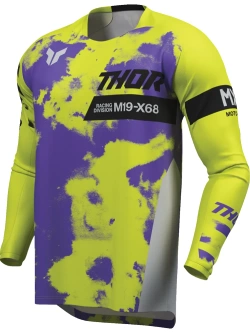 Bluza enduro Thor Launchmode Bleach szaro-żółta
