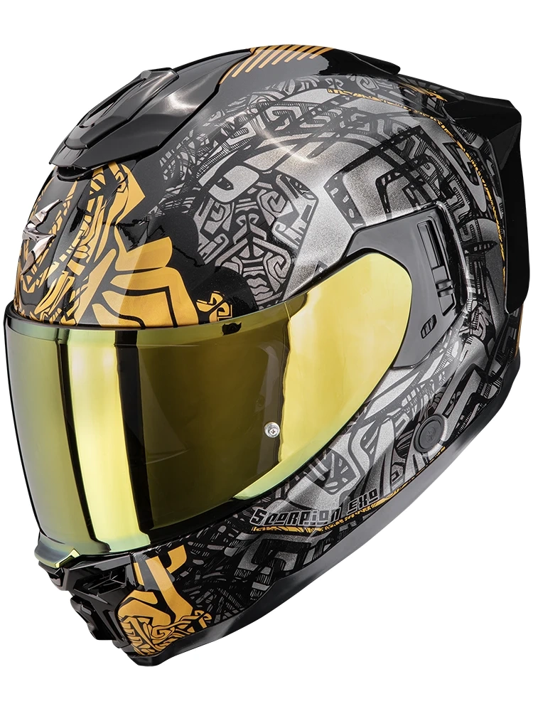 Kask integralny Scorpion EXO-1500 AIR Apus czarno-szaro-złoty
