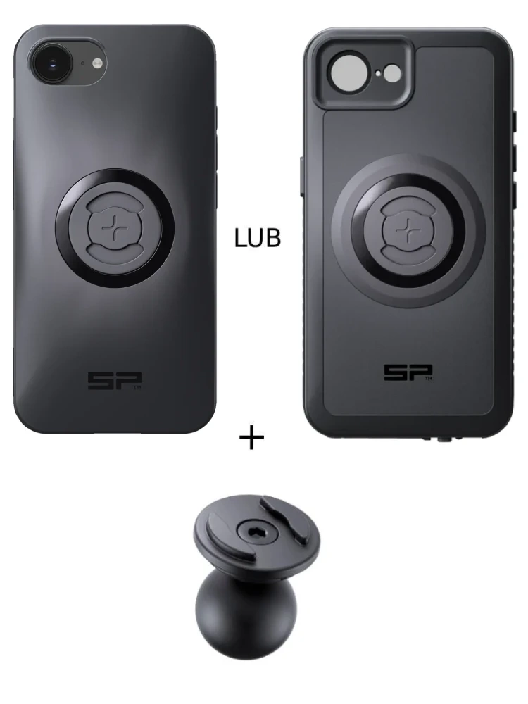 Zestaw: etui na telefon iPhone 16e + uchwyt kulowy Pro SPC+ SP Connect