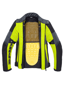 Kurtka motocyklowa tekstylna Spidi Tek Net czarno-szaro-żółta