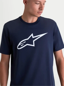 Koszulka z krótkim rękawem Alpinestars Ageless 2.0 CSF niebiesko-biała