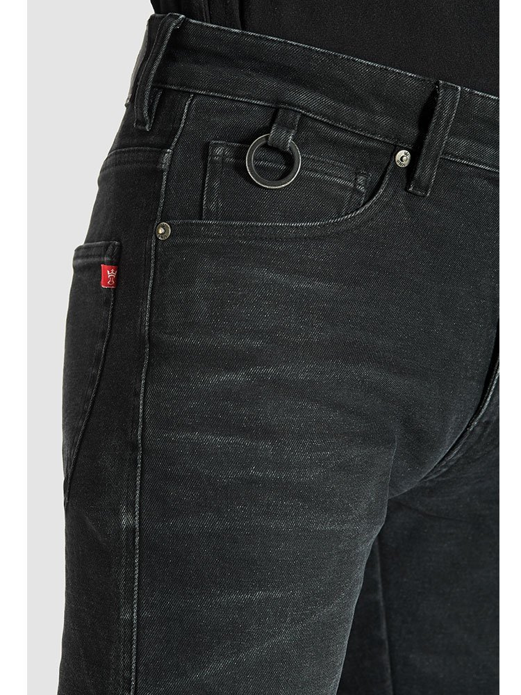Jeansy motocyklowe Pando Moto Robby Arm 01 czarne