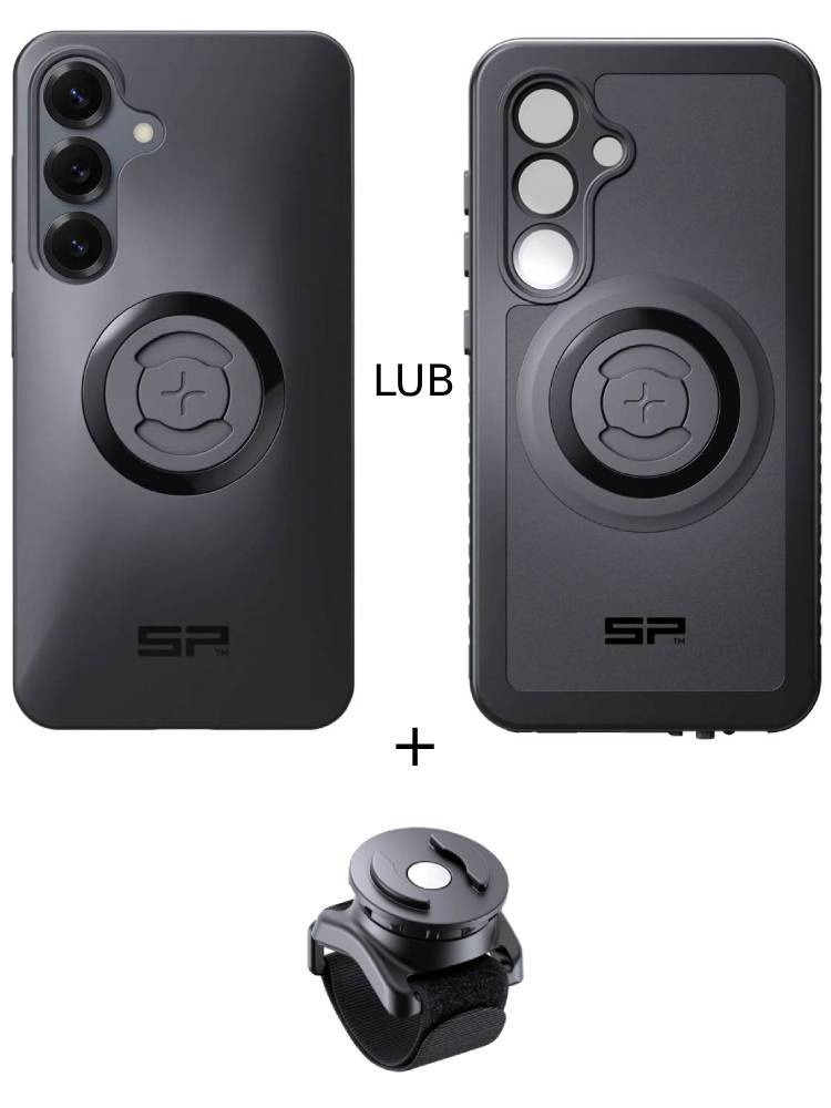 Zestaw: etui na telefon Samsung Galaxy S25 + uchwyt na rzep SPC+ SP Connect