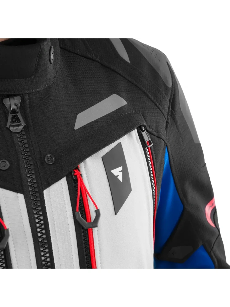 Kurtka motocyklowa tekstylna Shima Dune 2.0 G2 czarno-biało-niebieska