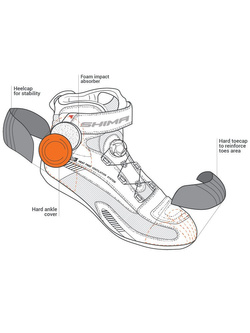 Buty motocyklowe Shima Exo Vented czarno-czerwone