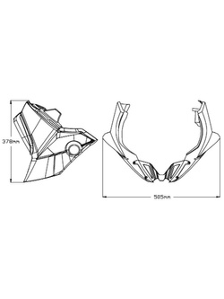 Spoiler silnika PUIG do Yamaha MT-07 (21-) karbonowy