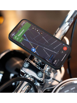 Uchwyt do telefonu na śrubę kierownicy SP Connect Bar Clamp Moto Mount Pro chromowany