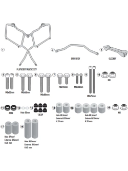 Stelaż kufrów bocznych Monokey, Retro-Fit GIVI Benelli TRK 502 (17-)