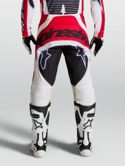 Spodnie cross Alpinestars MX Techstar Maven czarno-biało-czerwone