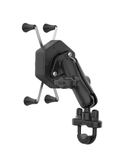 Uchwyt na telefon RAM X-Grip duży z adapterem tłumiącym wibracje i podstawą w kształcie litery U - średni