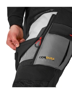 Spodnie motocyklowe tekstylne Shima Tracker czarno-jasnoszare