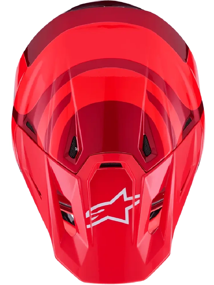 Kask enduro Alpinestars SM7 Core czerwony połysk