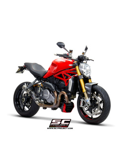 Tłumik SC-Project CR-T Titanium [tytanowa rura łącząca] (Slip on) - Ducati Monster 1200 / S / R [17-21]