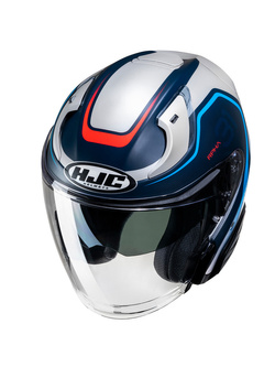 Kask otwarty HJC RPHA 31 Kouv czarno-srebrno-niebieski
