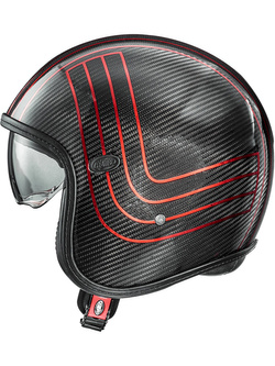 Kask otwarty Premier Vintage Platinum Edit Carbon czarno-czerwony
