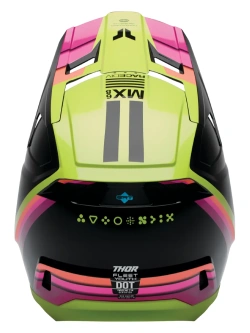 Kask enduro Thor Youth Fleet czarno-różowy-fluo