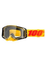 Gogle motocyklowe 100% Armega Koropi z przezroczystą szybką, zielono-niebieskie