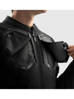 Kurtka motocyklowa tekstylna Rebelhorn Borg II czarna