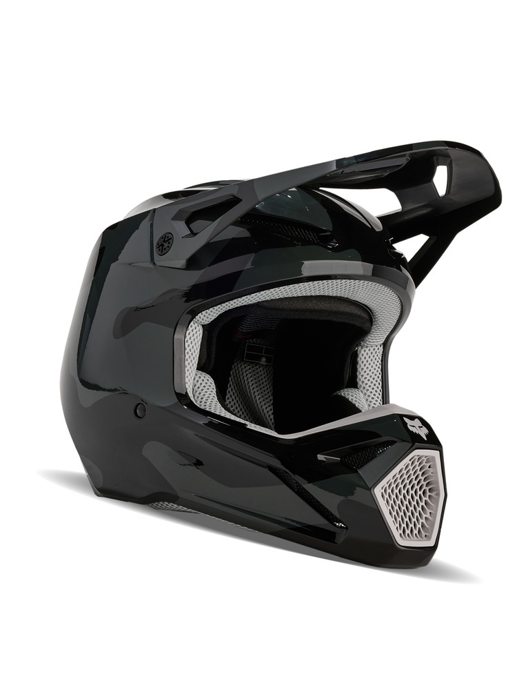 Kask enduro Fox V1 Bnkr czarno-szary
