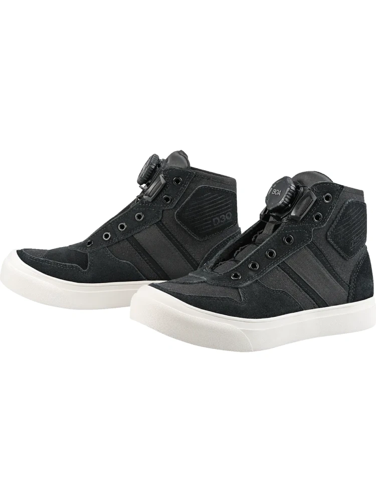 Buty motocyklowe damskie Icon Dog Days CE czarno-białe