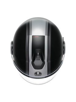 Kask otwarty AGV Eteres History czarno-biało-czerwony matowy