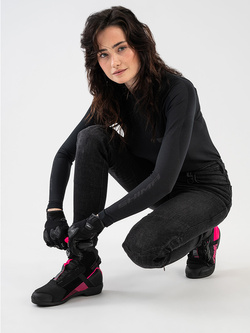 Buty motocyklowe damskie Shima Edge Vented czarno-różowe