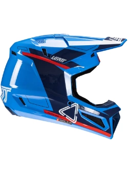 Kask enduro Leatt Moto 3.5 V25 Royal z goglami niebiesko-czerwonymi