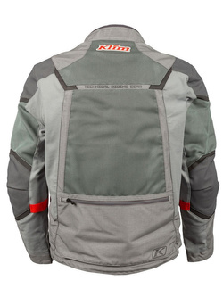 Kurtka motocyklowa tekstylna Klim Baja S4 szaro-czerwona