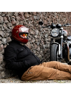 Kask integralny Biltwell Gringo S Flames czerwono-złoty