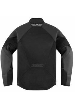 Kurtka motocyklowa skórzano-tekstylna Icon Mesh AF czarna