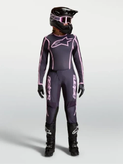 Spodnie cross damskie Alpinestars MX Stella Fluid Apex V2 różowe