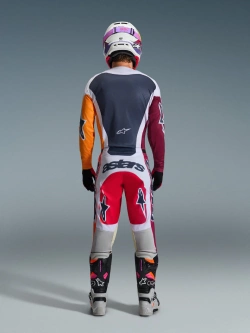 Bluza cross Alpinestars MX Racer Portl czerwono-szara