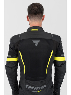 Kurtka motocyklowa tekstylna Shima Solid 2.0 Vent czarno-fluo