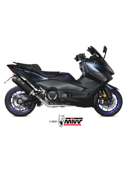 Pełny układ wydechowy (Oval) MIVV do Yamaha T-Max 560 (22-) czarny