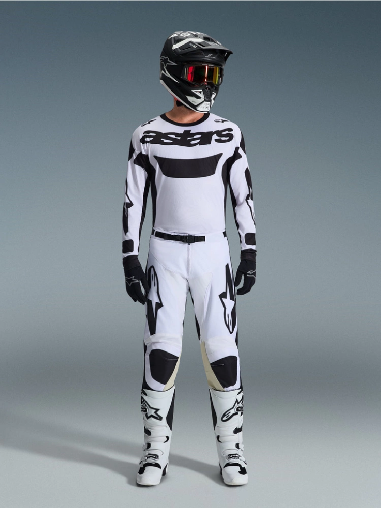 Spodnie cross Alpinestars MX Racer Riway biało-czarne