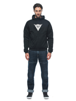 Bluza motocyklowa z kapturem Dainese Daemon-X Safety zapinana na zamek, czarno-biała