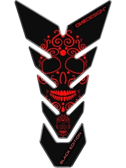 Tankpad Uniwersalny Onedesign Black Edition Red Skull