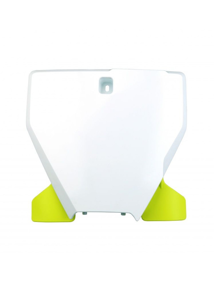 Tablica na numer startowy z poszerzeniem UFO do Husqvarna TC 125/250, FC 250/350/450 (19-22) biała