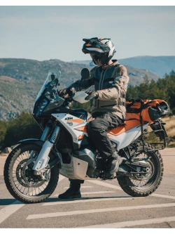 Kask adventure Nexx X.Lifecountry Terra biało-czarno-pomarańczowy matowy