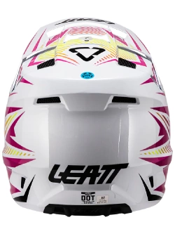 Kask enduro Leatt Moto 3.5 z goglami czarno-biało-żółtymi