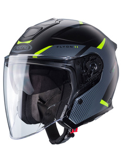 Kask otwarty Caberg Flyon II Boss czarno-szaro-żółty